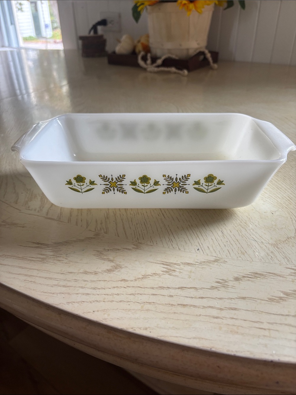 Vintage Fire-King Anchor Hocking #441 Meadow Green 1 Qt Casserole Baking Dish –